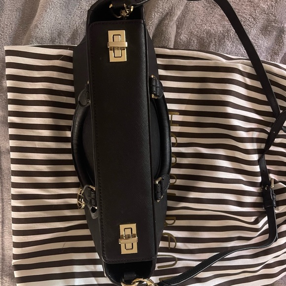 Henri Bendel Black Satchel Bag - Picture 2 of 11